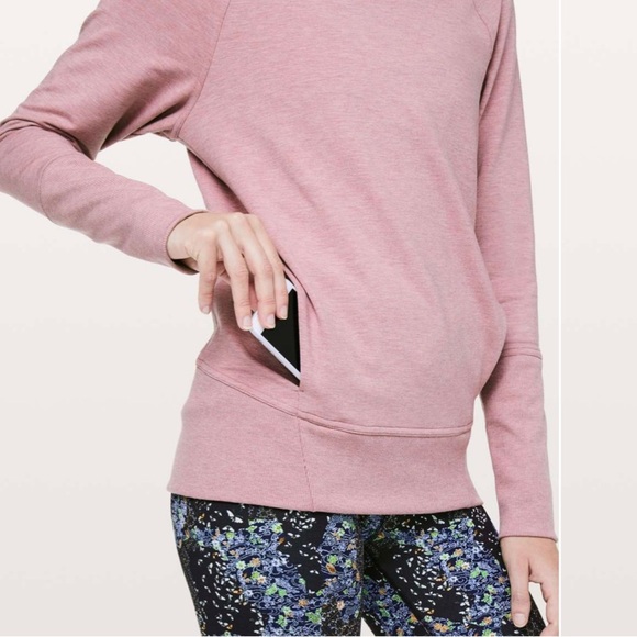 Lululemon High Lines Pullover Heathered Vintage Mauve size 6 - Picture 4 of 9